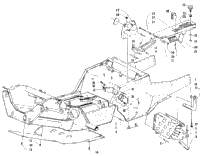 Front Frame, Belly Pan, And Footrest Assembly