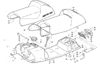 Gas Tank, Seat, And Taillight Assembly