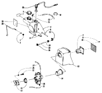 Oil Tank, Carburetor, Fuel Pump And Silencer