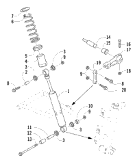 Shock Absorber And Sway Bar Assembly