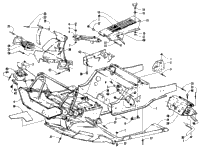 Front Frame, Belly Pan And Footrest Assembly