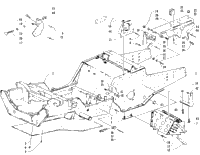 Front Frame, Footrest, And Guard Assembly