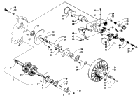 Drive Train Shafts And Brake Assemblies