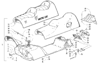 Gas Tank, Seat, And Taillight Assembly