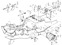 Front Frame, Footrest, And Guard Assemblies