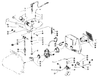 Oil Tank, Carburetor, Fuel Pump, And Silencer