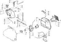 Carburetor, Fuel Pump, Oil Tank, And Air Silencer