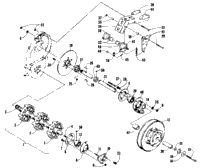 Drive Train Shafts And Brake Assemblies