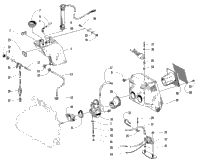 Oil Tank, Carburetor, Fuel Pump, And Silencer