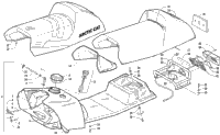 Gas Tank, Seat, And Taillight Assembly