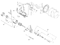 Electric Start - Starter Motor Assembly