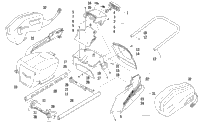 Rear Bumper, Rack Rail, Snowflap, And Taillight Assembly