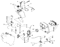 Oil Tank, Carburetor, Fuel Pump, And Silencer