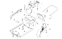 Rear Bumper, Rack Rail, Snowflap, And Taillight Assembly