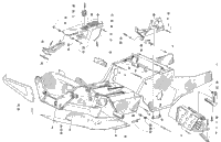 Front Frame, Footrest, And Belt Guard Assembly