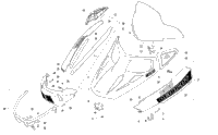 Hood, Windshield, And Front Bumper Assembly