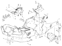 Front Frame, Footrest, And Belt Guard Assembly