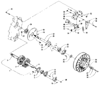 Drive Train Shafts And Brake Assemblies