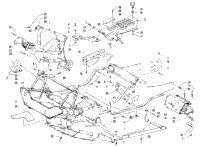 Front Frame, Belly Pan And Footrest Assembly