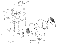 Oil Tank, Carburetor, Fuel Pump And Silencer