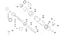 Rear Suspension Front Arm Shock Absorber