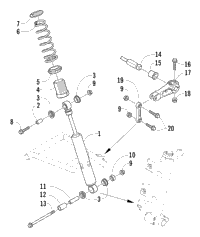 Shock Absorber And Sway Bar Assembly