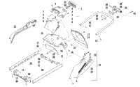Rear Bumper, Hitch, Rack Rail, Snowflap, And Taillight Assembly