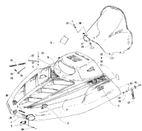 Hood And Windshield Assembly