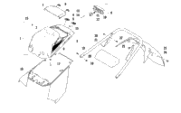 Rear Bumper, Storage Box, Snowflap, And Taillight Assembly
