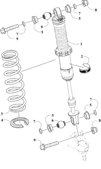 Front Suspension Shock Absorber Assembly