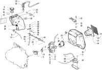 Carburetor, Fuel Pump, Oil Tank, & Air Silencer