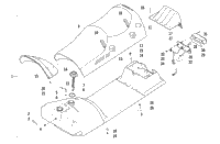 Gas Tank, Seat, And Taillight Assembly