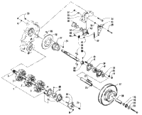 Drive Train Shafts And Brake Assemblies