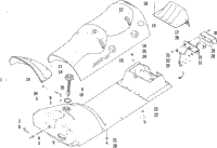 Gas Tank, Seat, And Taillight Assembly