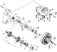 Drive Train Shafts And Brake Assemblies