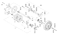 Drive Train Shafts And Brake Assemblies