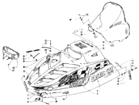 Hood And Windshield Assembly