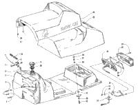 Gas Tank, Seat, And Taillight Assembly
