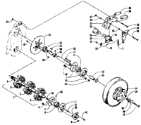 Drive Train Shafts And Brake Assemblies