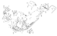 Chassis, Rear Bumper, And Snowflap Assembly