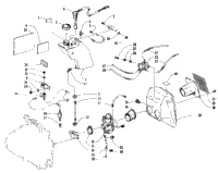Oil Tank, Carburetor, Fuel Pump, And Silencer