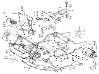 Front Frame, Belly Pan And Footrest Assembly