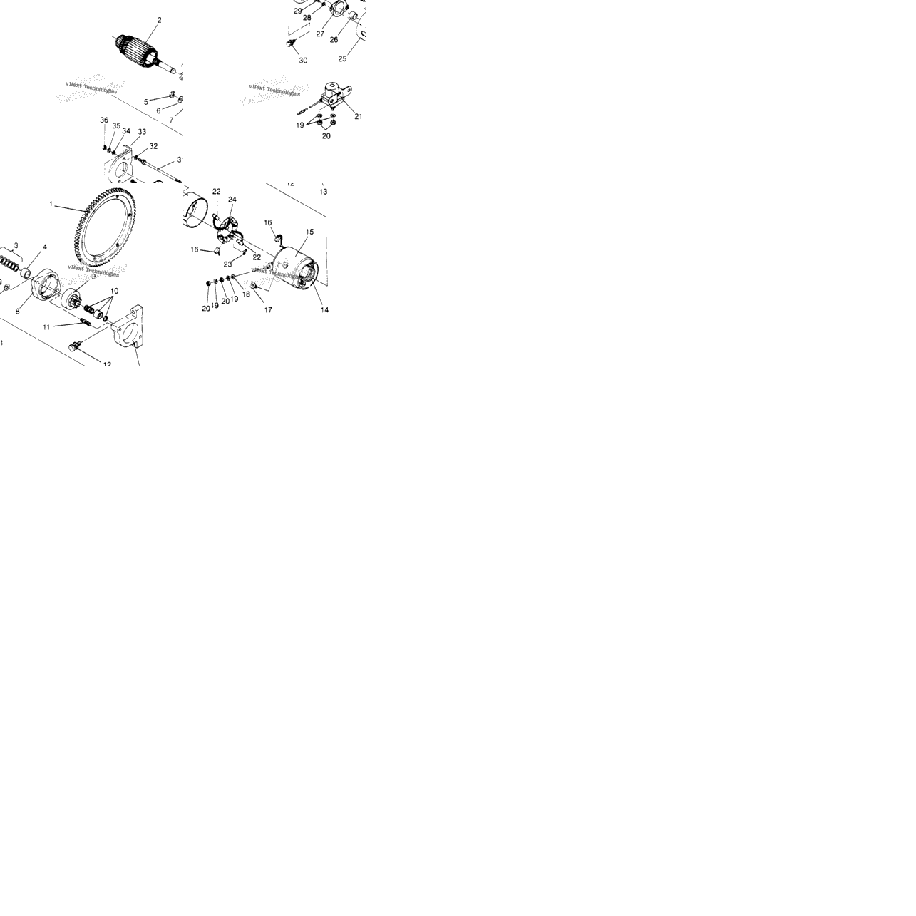 Starting Motor Assembly Lite Deluxe 0953431
