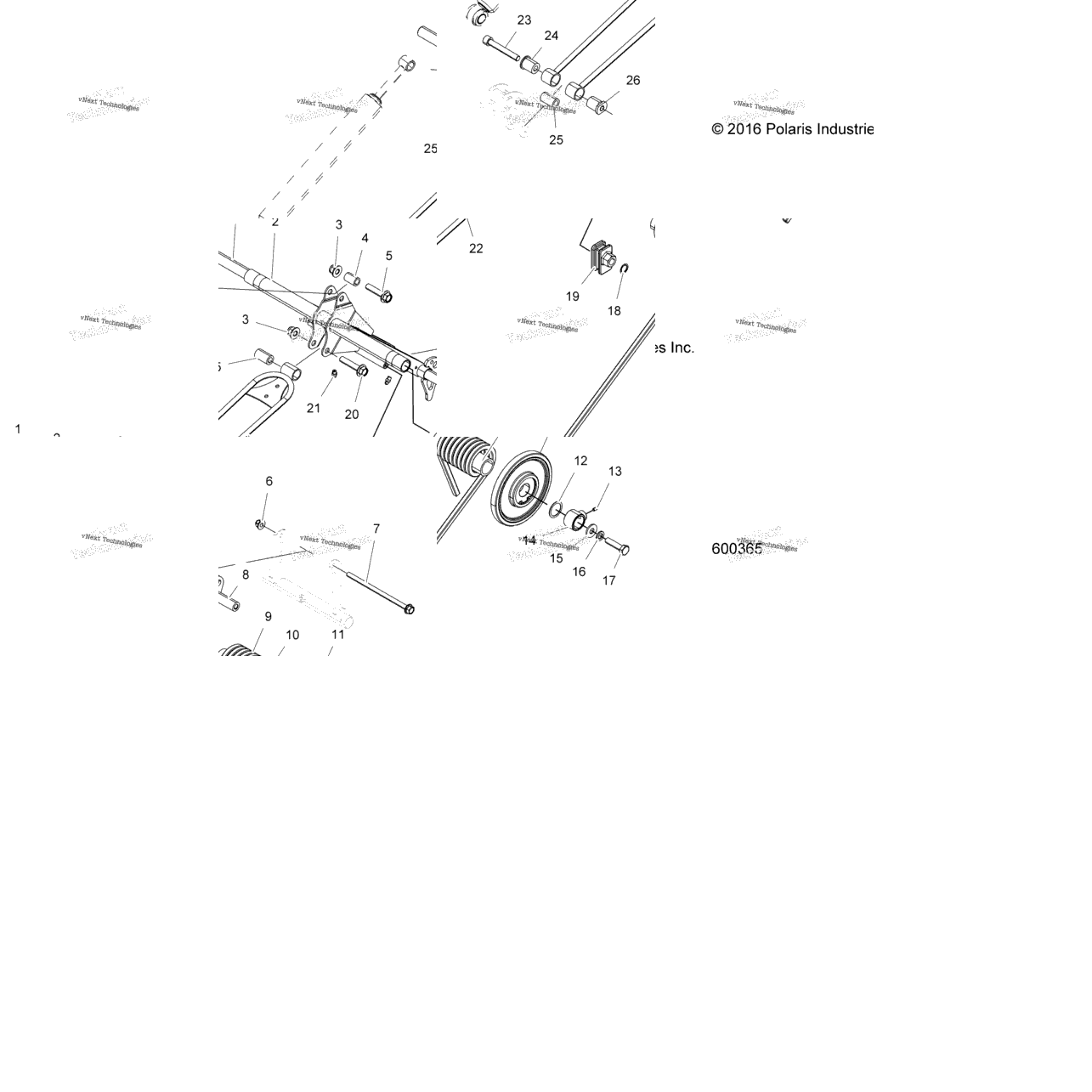 Suspension, Torque Arm, Rear