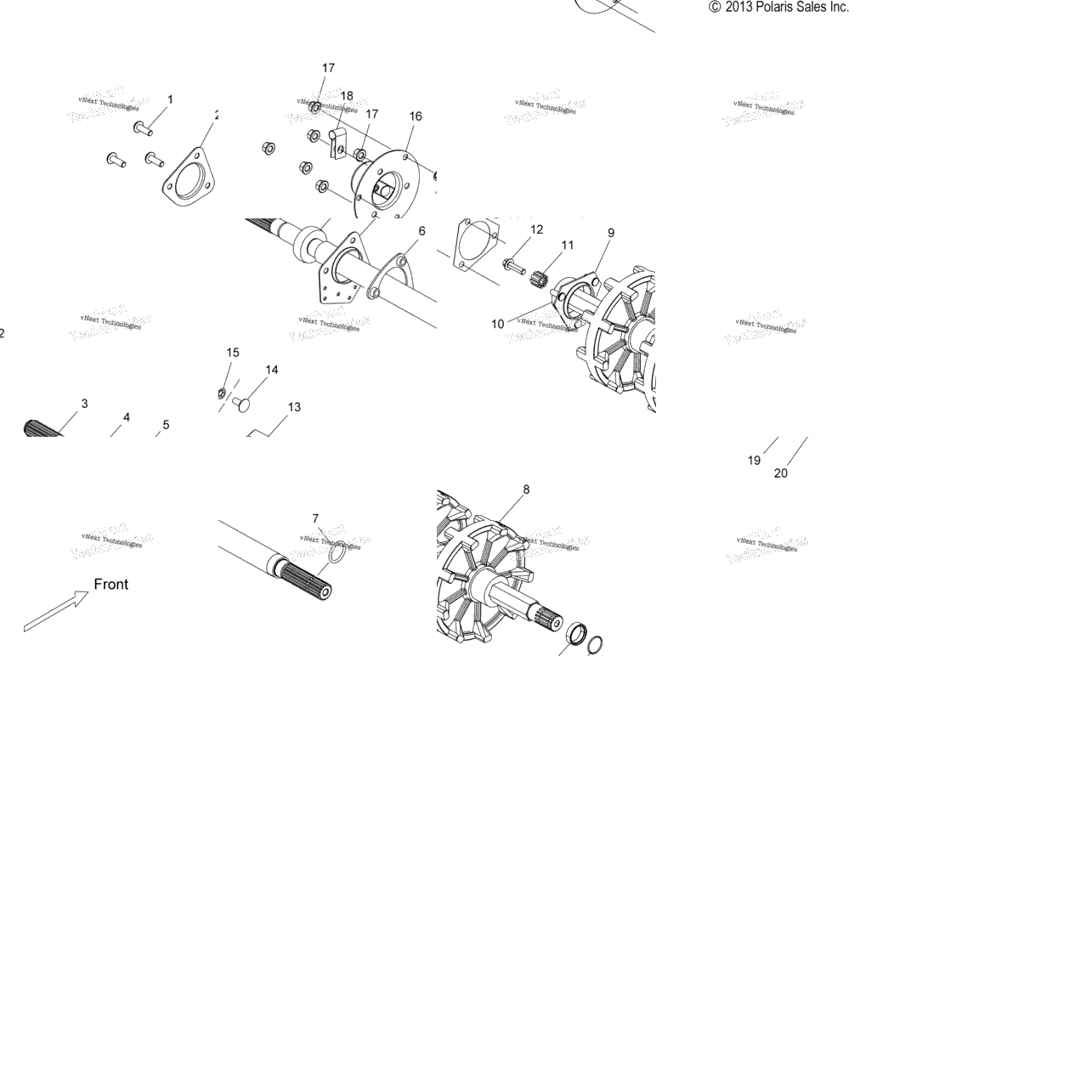 Drive Train, Jackshaft & Driveshaft