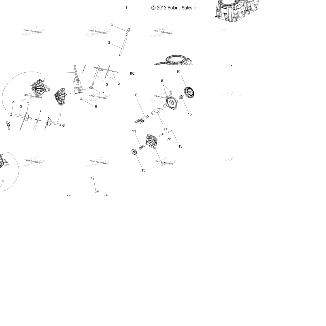 Engine, Exhaust Valves & Solenoid