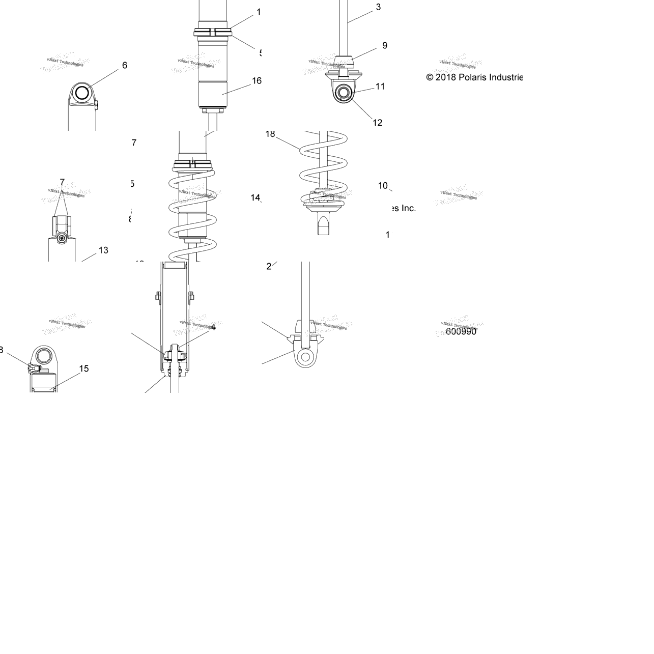 Suspension, Shock, Ifs S19efk6psa/Psl