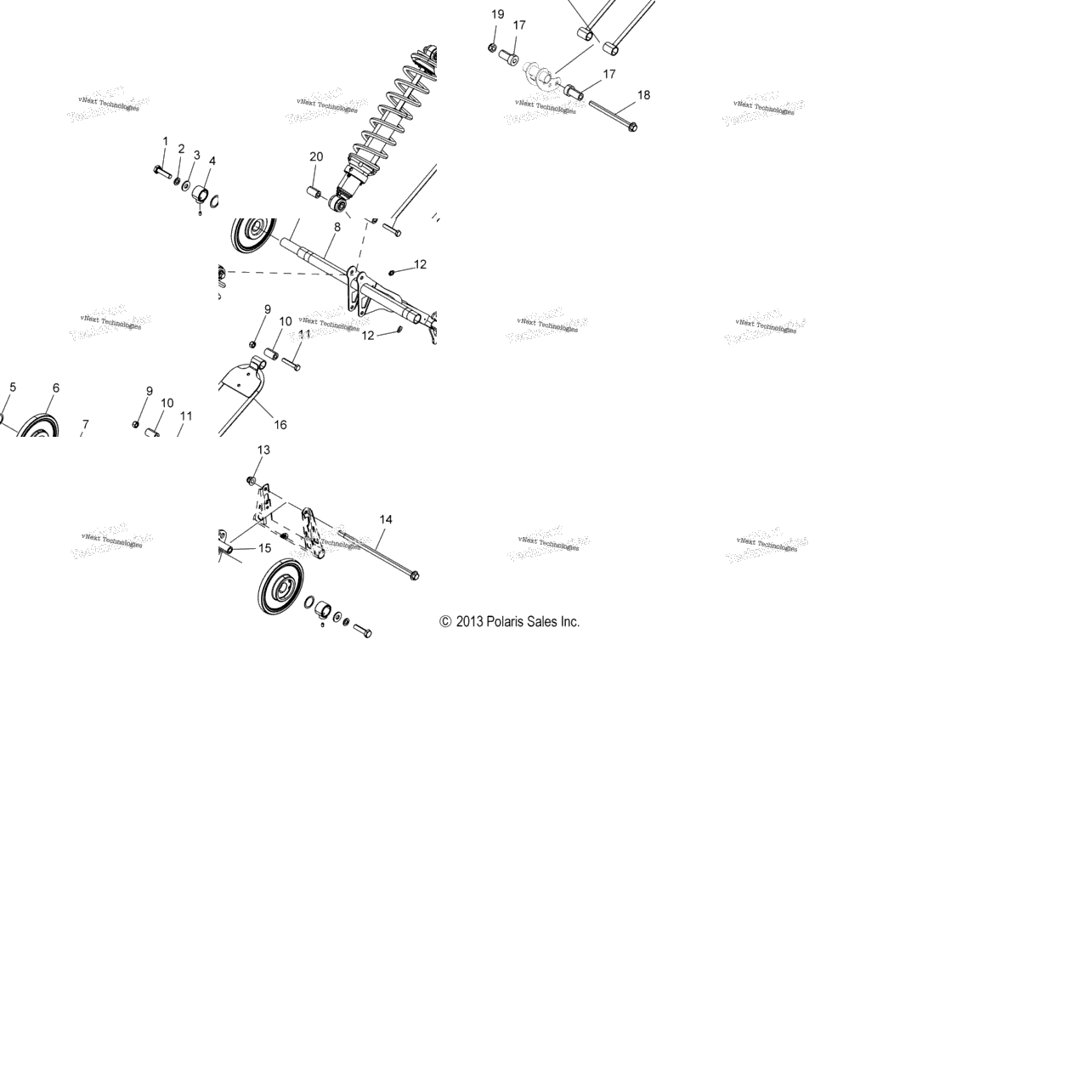 Suspension, Torque Arm, Rear