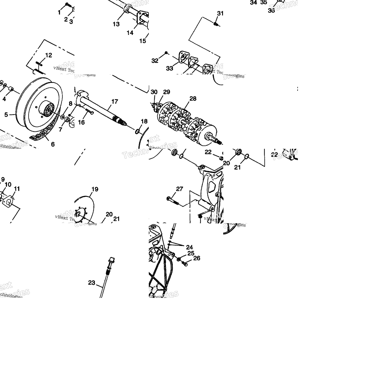 Drive Train 600 Xcr