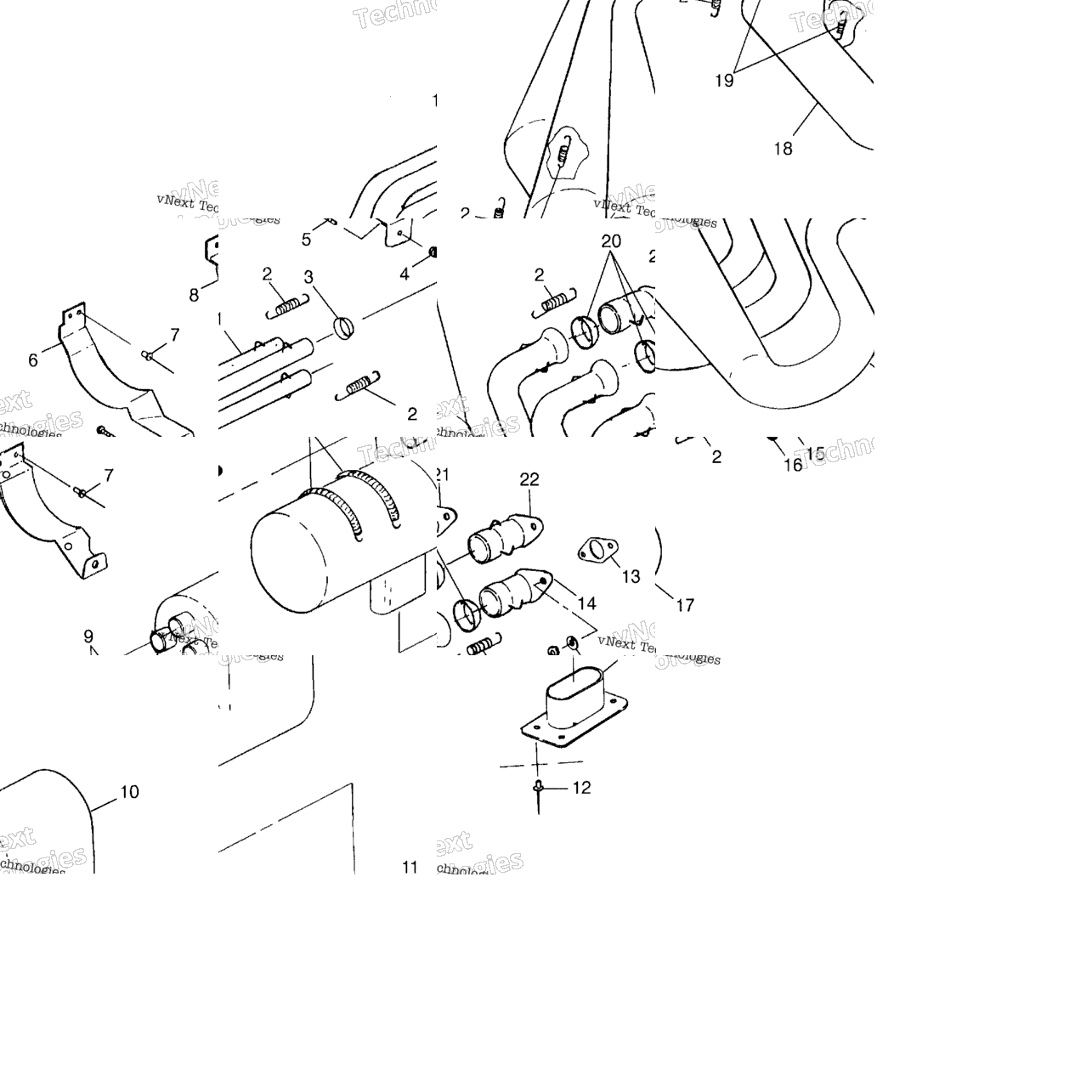Exhaust System 600 Xcr